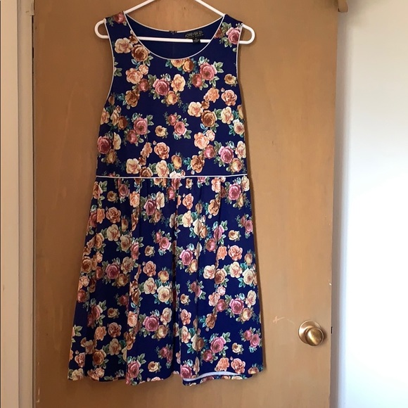 Forever 21 + Floral Tank Dress - Picture 1 of 5